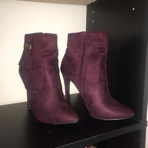 Pointed toe booties